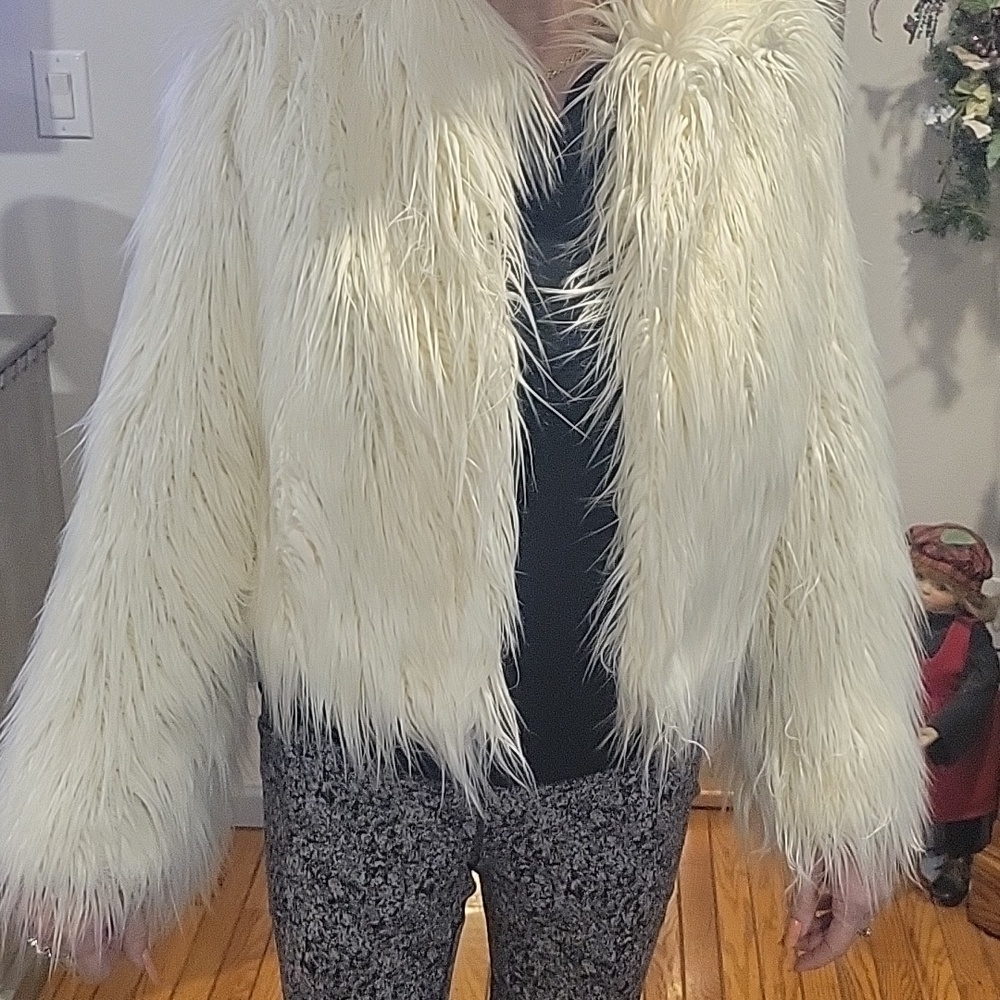 Faux fur jacket